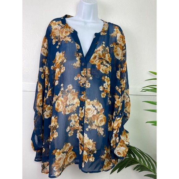 KUT for the kloth Floral Roll up sleeve - Picture 3 of 5